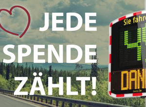 Geschwindigkeitsanzeige für Winterbach