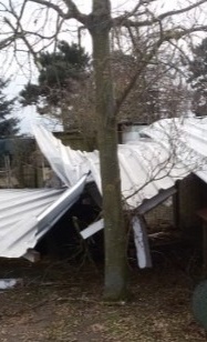 Wiederaufbau nach Sturmschaden