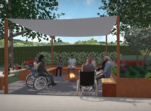 Neuer Garten als Wohlfühloase für 24 Menschen