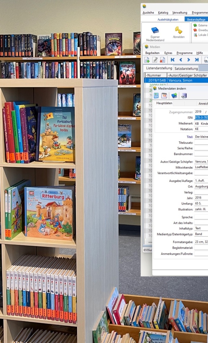 Bücherei Aura - neue Software