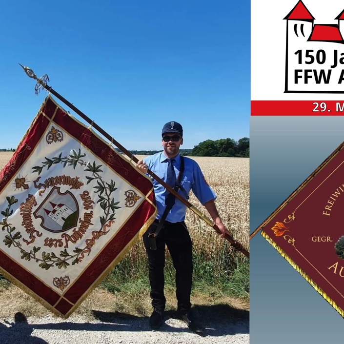 Neue Fahne für die Feuerwehr: Gemeinsam ins Jubiläumsjahr