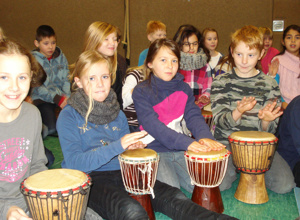 Trommelzauberprojekt der Marienschule Hauenhorst