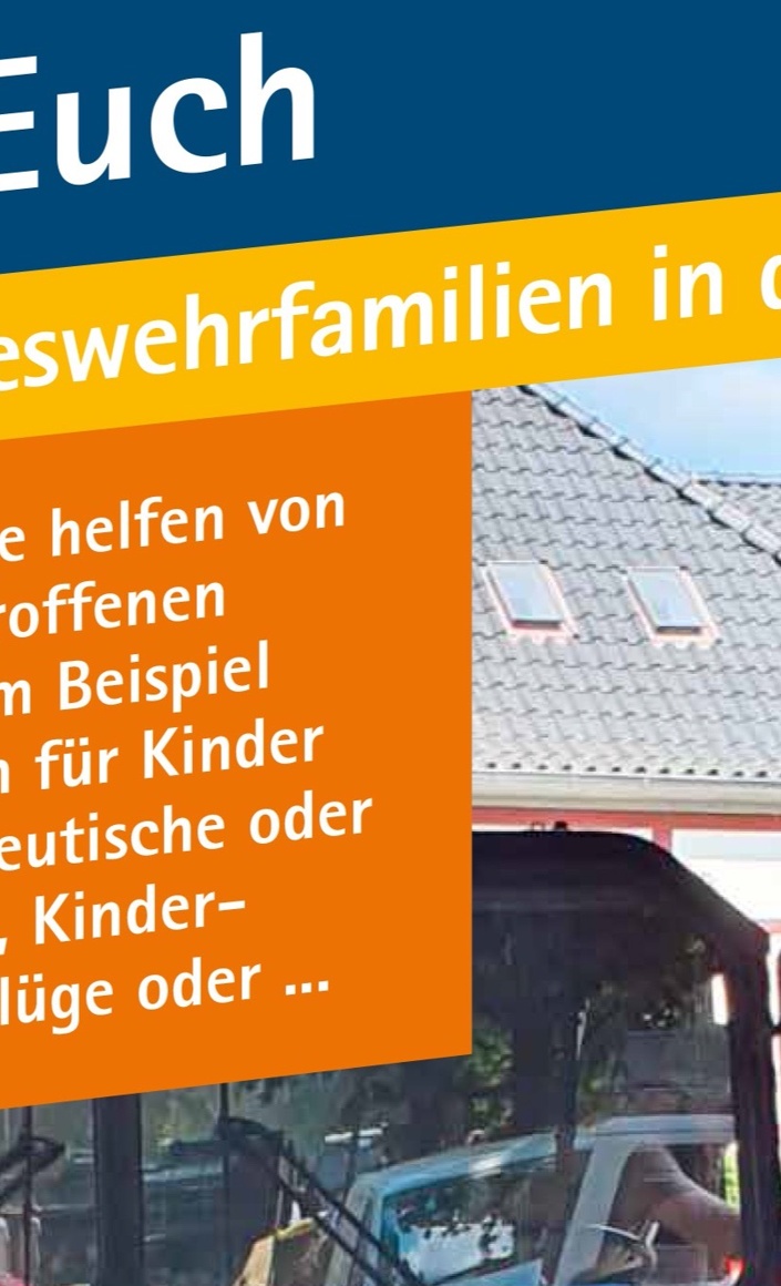 #WirfürEuch - Hilfen für Bundeswehrfamilien in den Flutgebieten