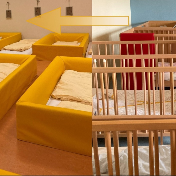 "Träum schön" Umgestaltung Schlafraum der Krippe im Burgkindergarten