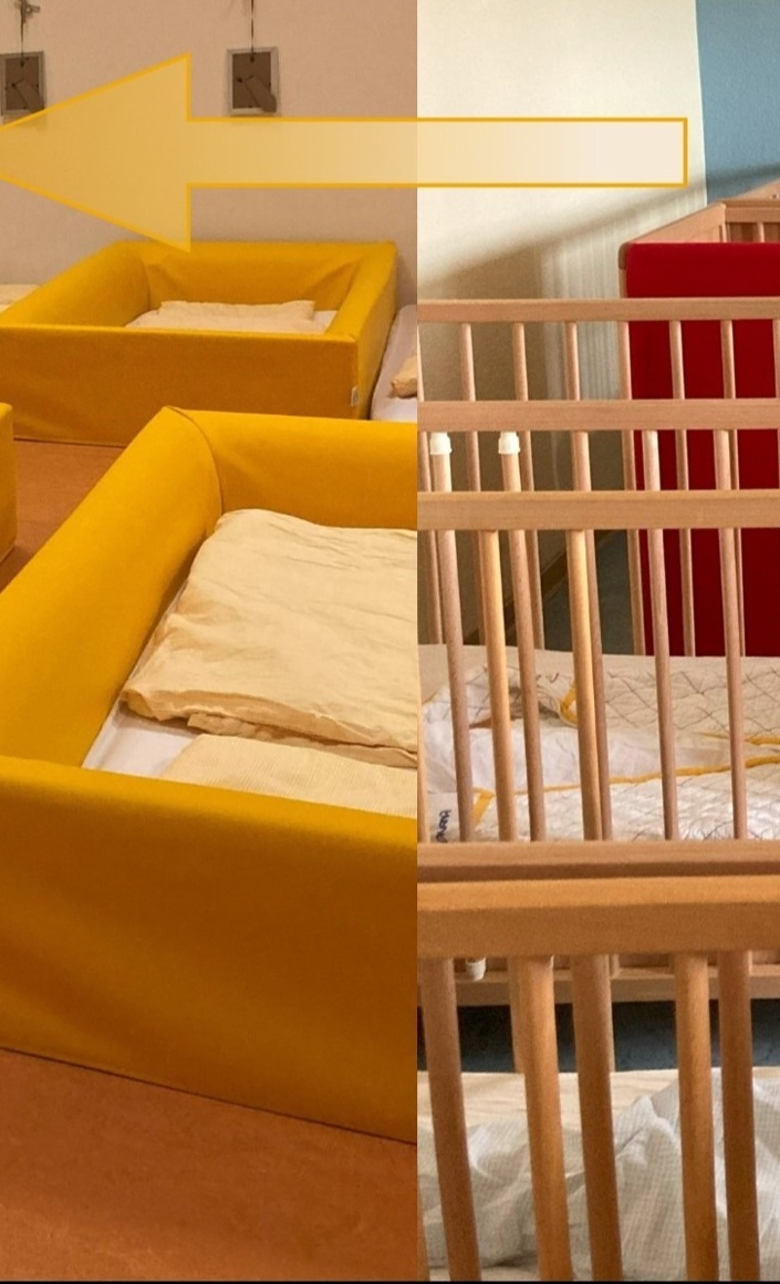"Träum schön" Umgestaltung Schlafraum der Krippe im Burgkindergarten