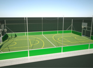 Soccer Court in der neuen Freizeitanlage Hornberg