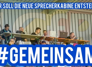 Stadionsprecherkabine 1. CfR Pforzheim 1896