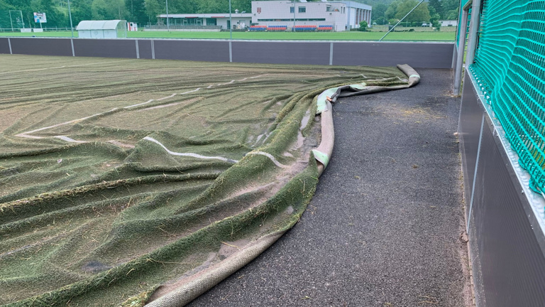 Hochwasserhilfe für Minispielfeld VfR Birkmannsweiler