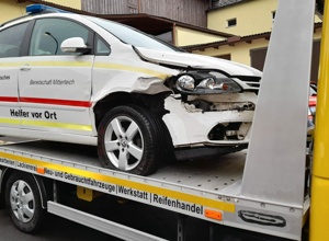 Einsatzfahrzeug für Helfer vor Ort des BRK Mitterteich