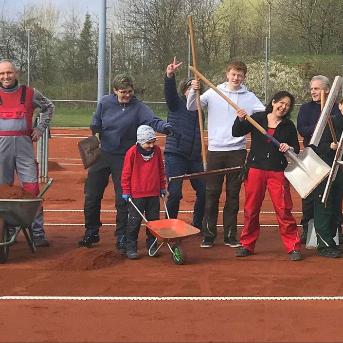 Sanierungsmaßnahmen rund um unsere 50 Jahre alte Tennisanlage