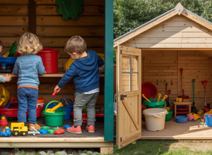 Kleine Hände, große Pläne: Ein neues Gartenhaus für unsere Kita