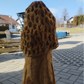 Schnitzfigur &quot;Pilz Morchel&quot;