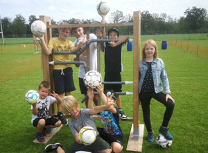Einbindung  Lebenshilfe beim Fußballgolf