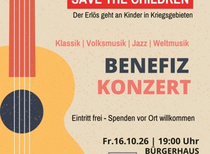 Strasslacher Benefizkonzert "Save The Children" 16.10.2026