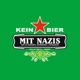 T-Shirt - Kein Bier mit Nazis - XL - grünes Shirt