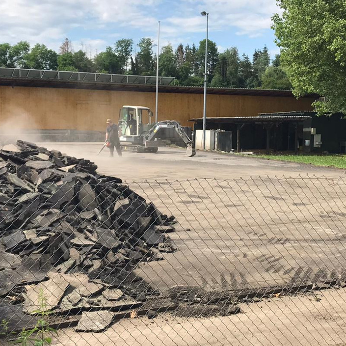 Beleuchtung für unsere Eisstockbahn
