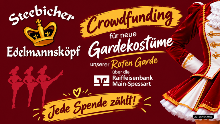 Neue Gardekleider für den Faschingsverein "Steebicher Edelmannsköpf"