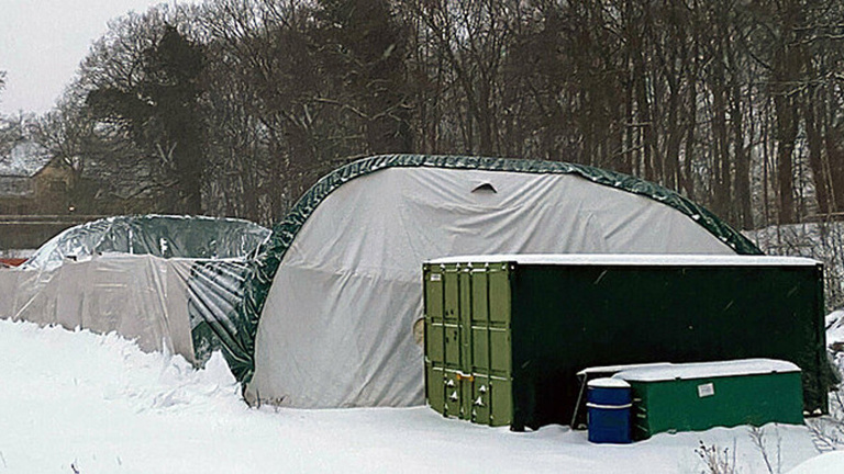 Wiederaufbau Batting Cage