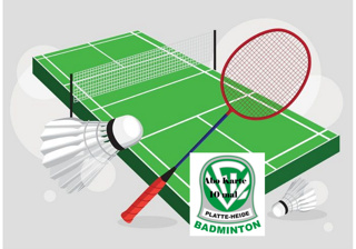 10er Abokarte Badminton Feld