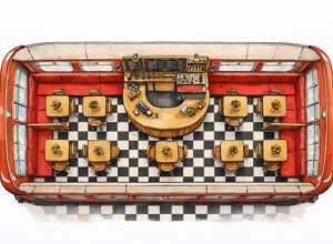 Renovierung des Schienenbusses der Steinwaldschule Neukirchen