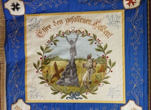 Restauration unserer 106-Jahre alten Veteranen-Vereinsfahne