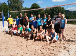 Bau einer Beachvolleyballanlage