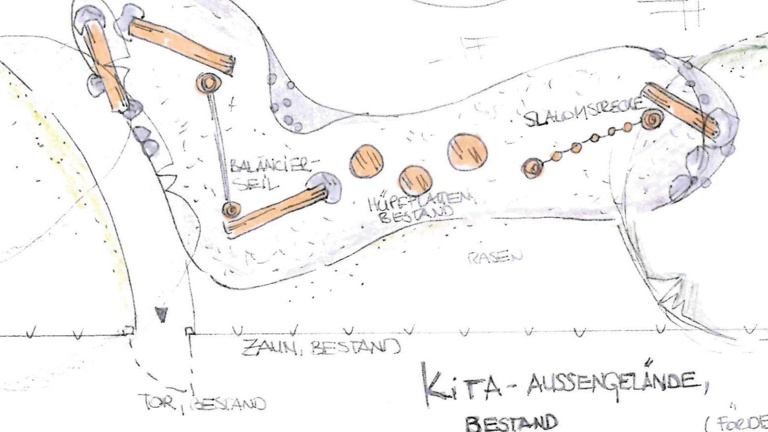 Ein Kletterparcours für die Tannenbergschule