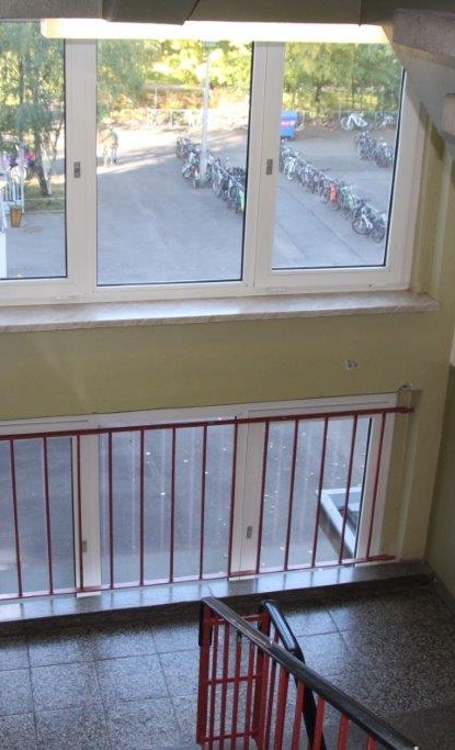 Neugestaltung des Treppenhauses am Holzland-Gymnasium 