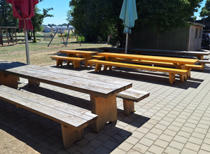 Pergola für unsere Mensa Terrasse