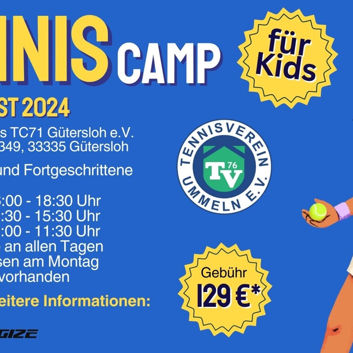 Tenniscamp für Kids