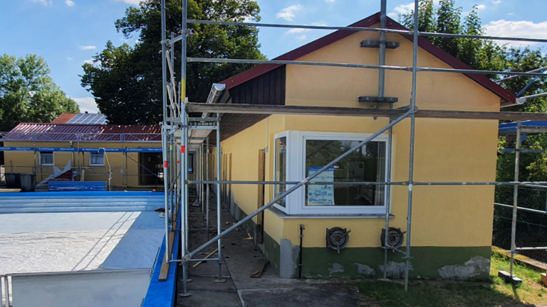 Renovierung im Freibad