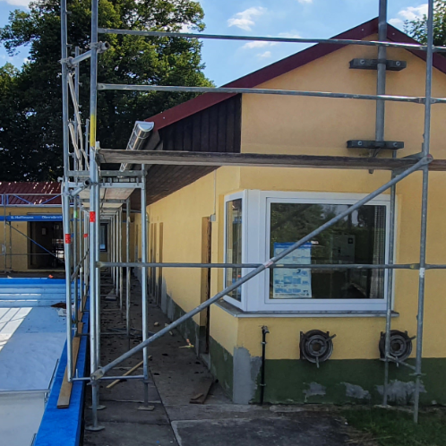 Renovierung im Freibad