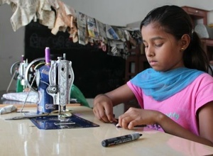 Nähwerkstatt für Mädchen in Indien