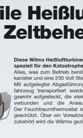 Notunterbringung für Einsatzkräfte und betroffene Bevölkerung
