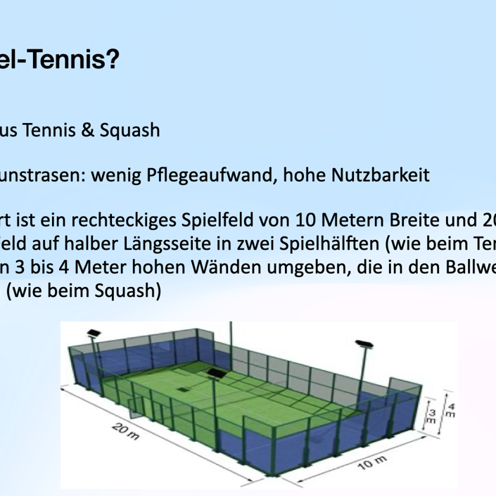 Bau Padel-Court in Neitersen