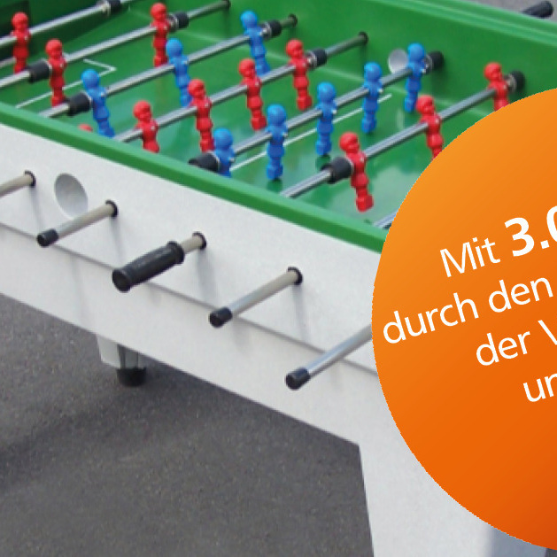 Kickertisch für unseren Schulhof