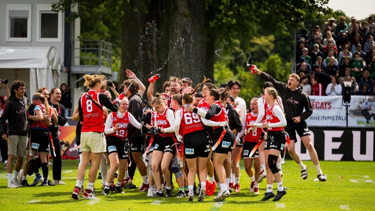 Flaggenset für den Flagfootball Verein der Augsburg Lions