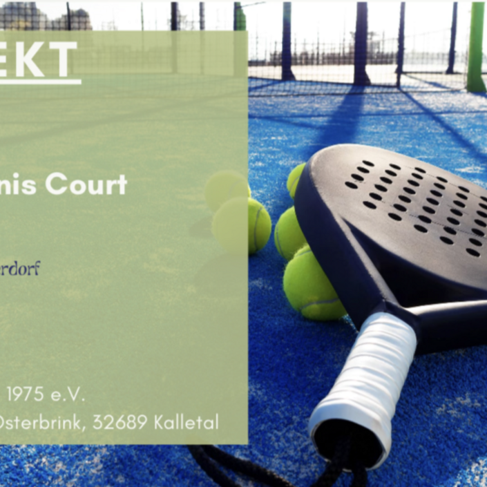 Neubau von 2 Padel-Tennis Plätzen