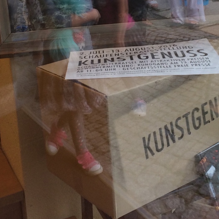 Schaufensterausstellung Kunstgenuss