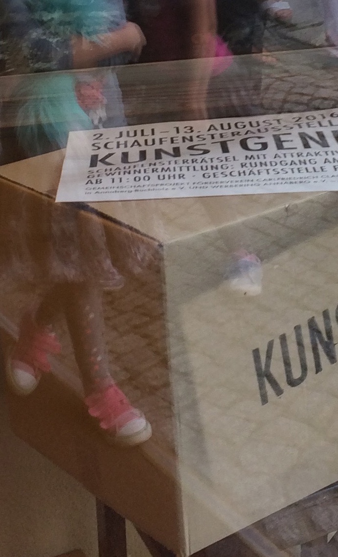 Schaufensterausstellung Kunstgenuss