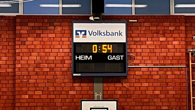 Neue Sportanzeige für die Sporthalle 1 in Gronau