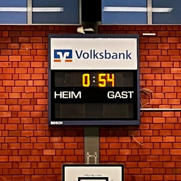 Neue Sportanzeige für die Sporthalle 1 in Gronau