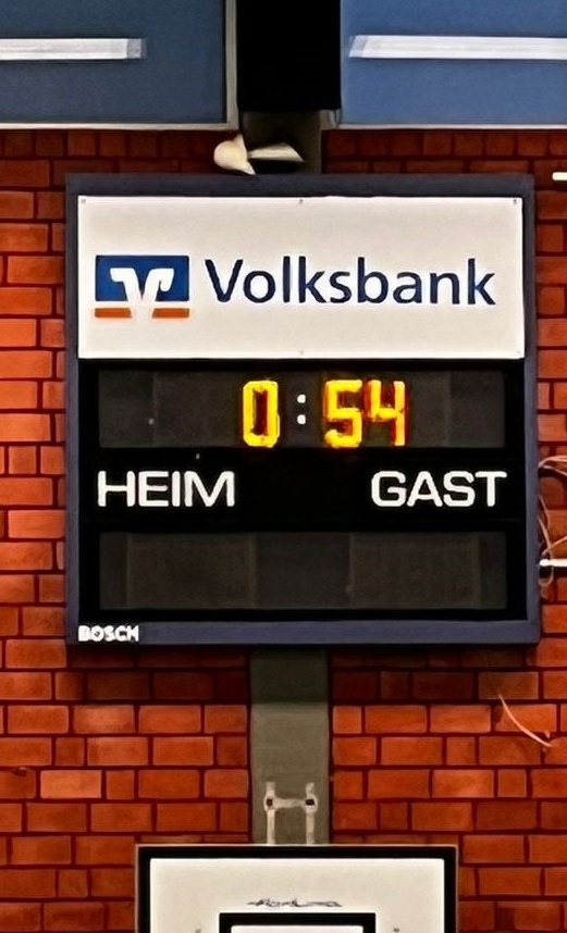 Neue Sportanzeige für die Sporthalle 1 in Gronau