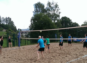 Bau einer Beachvolleyballanlage