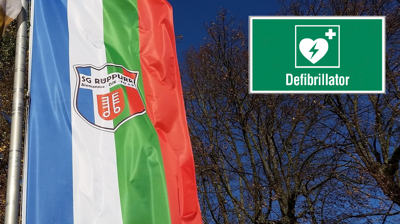 Leben retten - Defibrillator für das SG Rüppurr Sportgelände