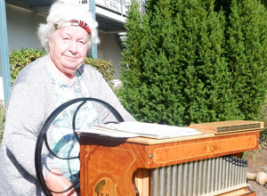 Drehorgel für Bewohnerinnen und Bewohner