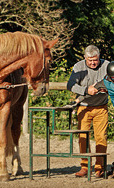 Roundpeneinfassung für Reittherapie