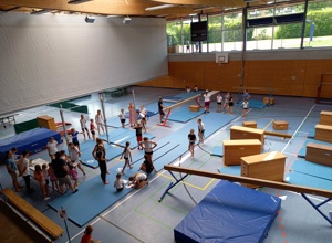 Air-Bag-S Landematte für die Kinderturnabteilung