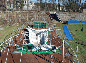 Wiederaufbau Batting Cage