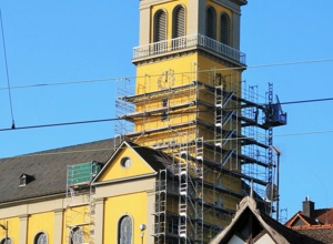Sanierung des Kirchturmes kath. Kirche Mainz Weisenau